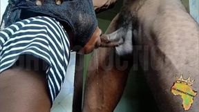 throat training my little african teen slut sloppy bj