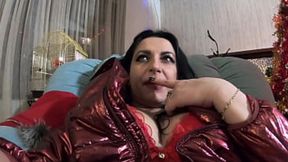 Santa's naughty&#x1F608; milf gift: present-wrapped butt&#x1F351; &mdash;  sweaty jacked thighs &mdash;  and needy hooker demands