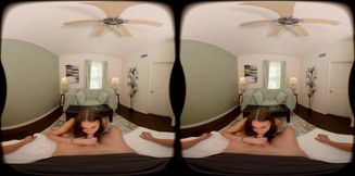 FORBVR - Horny Babe Wants Her Stepbrother's Cock In Her Mouth And Her Pussy