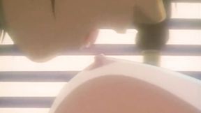 ”Lesbo hentai babe teasing nipples”