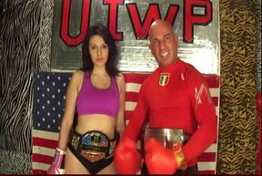 EROTIC MAN VS WOMEN MIXED BOXING &amp; BLOWJOB