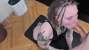 A little stretch ends up with rough fuck! She loves being just a fuck meat (Abella Danger &mdash;  Autumn Falls &mdash;  Real Couple)