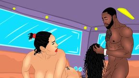 bang bus animated parody king nasir s bbc vs big booty puerto rican queen roguexxx