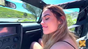 Marta, Gorgeous Woman, Gets Fucked Really Hard in a Car!