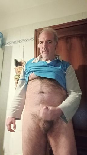 A Wank in My Bathroom Before Going to ***!