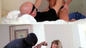 Topless Blonde Muscle Domme