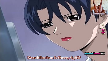 Busty blonde MILF seduces stepson in sensual anime