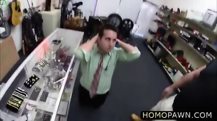 Hairy Amateur Thief Catches Stealing In The Pawnshop And Ends Up Getting Hole Fucked