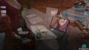 [Gameplay] COLLEGE BOUND #176 • Hard lesbian fucking session interrupted