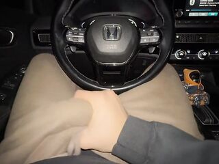 soft dominant chokes u and screws u in his car *loud groaning* *biggest jizz flow*