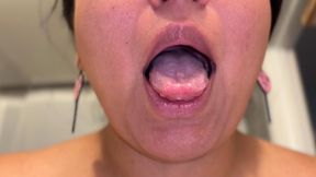 Lust in Lip Gloss Deep Rumbling Burp Tease Up Close , Lipstick Fetish, Mouth Fetish