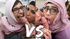 Battle of the Big Boobs: Mia Khalifa vs Violet Myers Compilation