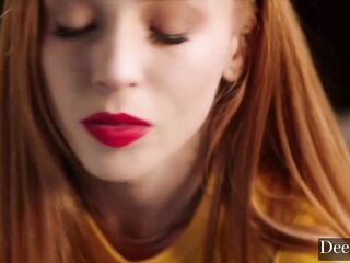 Deeper. Tiny Yielding Redhead Madi Collins Can't Stop Squirting During Anal