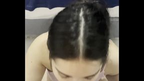 Olhares que dominam &mdash_ a qu&iacute_mica entre Debora e o pau grande que gozou na boca dela