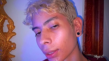 POV you are my voyeur friend and I invite you home to let you watch as I jerk my big cut latino cock until I shoot a big thick cum load - Magic C