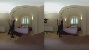 VR Debut Russian Doll Kristiana's First Hardcore Scene With Devils Kos!