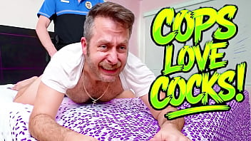 Scott DeMarco&rsquo_s Gay Porn Patrol: Rugged Joel Takes Cop&rsquo_s Deep Anal Thrust