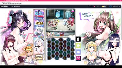 Cum choking anime gamer in HD hentai raid