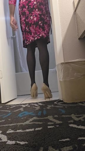 Tap dancing with heels on