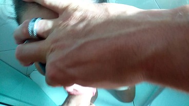 POV, TEEN GIRL DRINKING PISS, DEEP THROAT , SPLIT AND SLAP TITS