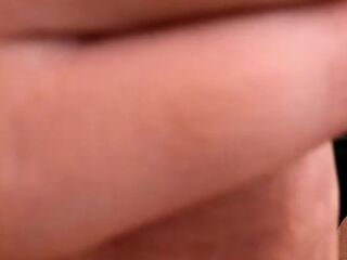 Sucking a large rod on balcony