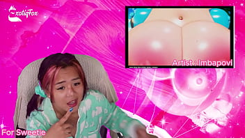 PLEASE STOP GETTING BIGGER!!! HENTAI REACTION TO INFLATED SEXY ANIME BABES - ExotiqFox Goonin &amp_ Solo Masturbation