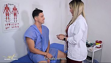 Doctor's office fuck session with horny milf Monique Fuentes and blonde