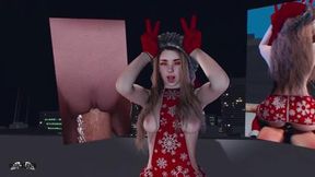 XXXMas 7 Stellas Christma Strip - 3D VR Hentai Sex Animation by VirtualHeaven