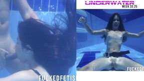 33 Week UW underwater, 2025 Compilation 2 clips of 2 NEW scenes