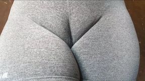 Cameltoe with my gray leggings