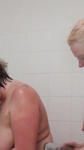 Trisha and Summer Angel Lee take a shower