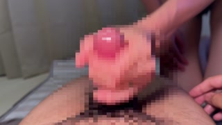 Japanese amateur milf blowjob and handjob cum shot