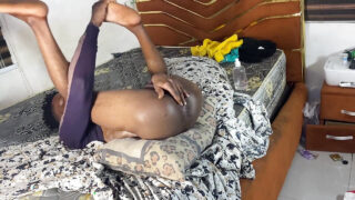 アマチュアインド人ゲイ、大きな黒いチンポでアナルファック