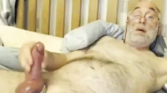 Mature Bear Daddy Jerks His Thick Cock Solo
