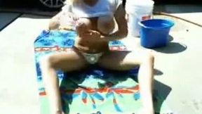 This fine ass cam slut wants to share the technique of a sexy car wash