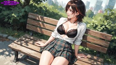 Day Off exposes dripping pussy in public flashing