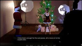 zoey christmas gift [ ntr xmas hentai game pornplay ] ep.1 naughty photoshoot with a black model without her husband knowing it