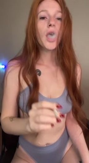 Smoking girl