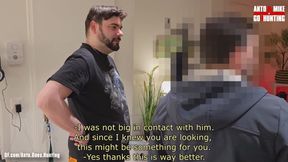 Straight Married Janitor Gets Sucked on the Couch and Moans Loudly While Cumming