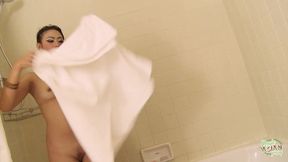 Thai Teeny takes big cock in her holes and swallows cum