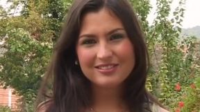 She smiles with a big cock inside her ass!
