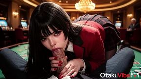 the crazy passion of yumeko jabami is unstoppable when the entire casino starts fucking her [ai]