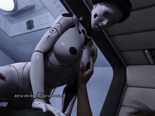 Projekt Excitement Breasty AI Sex Robot Gets Anal Screwing by Large Penis with Large Bouncing Breasts