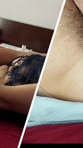 Powerful moment from &quot;Horny mom undresses and masturbates with moans. Naughty sexy milf tries on naked clothes.&quot;