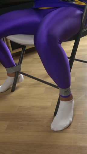 Latina in: Hockey Team Member Taped up to a Chair and Tape Gagged! (4k)