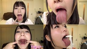 Ayane - Long Tongue and Mouth Showing - wmv