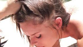 ”Assfuck Beside The Pool For Nipple Pierced Cutie”