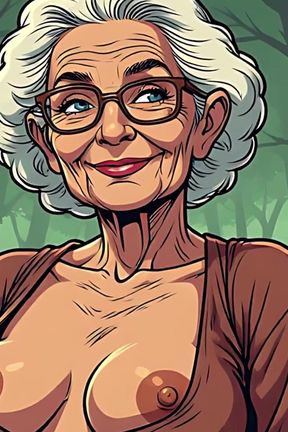Topless Cartoon Grannies