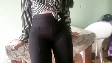 Horny mexican secretary creampies her boss raw and messy