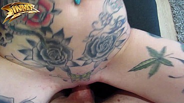 FILTHY TATTOOED SLUT EXCHANGES SEX FOR RENT